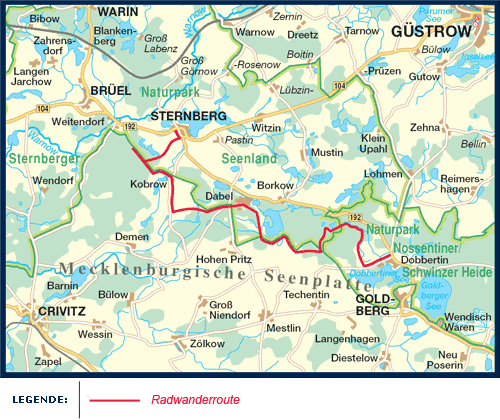 Radtour planen - ein Ausflug von Dobbertin nach Sternberg Radtour planen - ein Ausflug von Dobbertin nach Sternberg