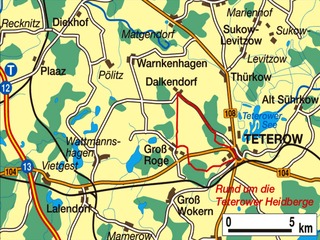 Fahrradtour Teterower Heidberge Fahrradtour Teterower Heidberge