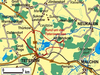 Fahrradtour rund um den Teterower See Fahrradtour rund um den Teterower See