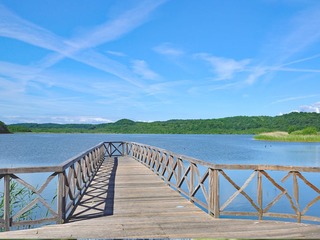 Schmachter See mit Promenade und Park der Sinne Schmachter See mit Promenade und Park der Sinne